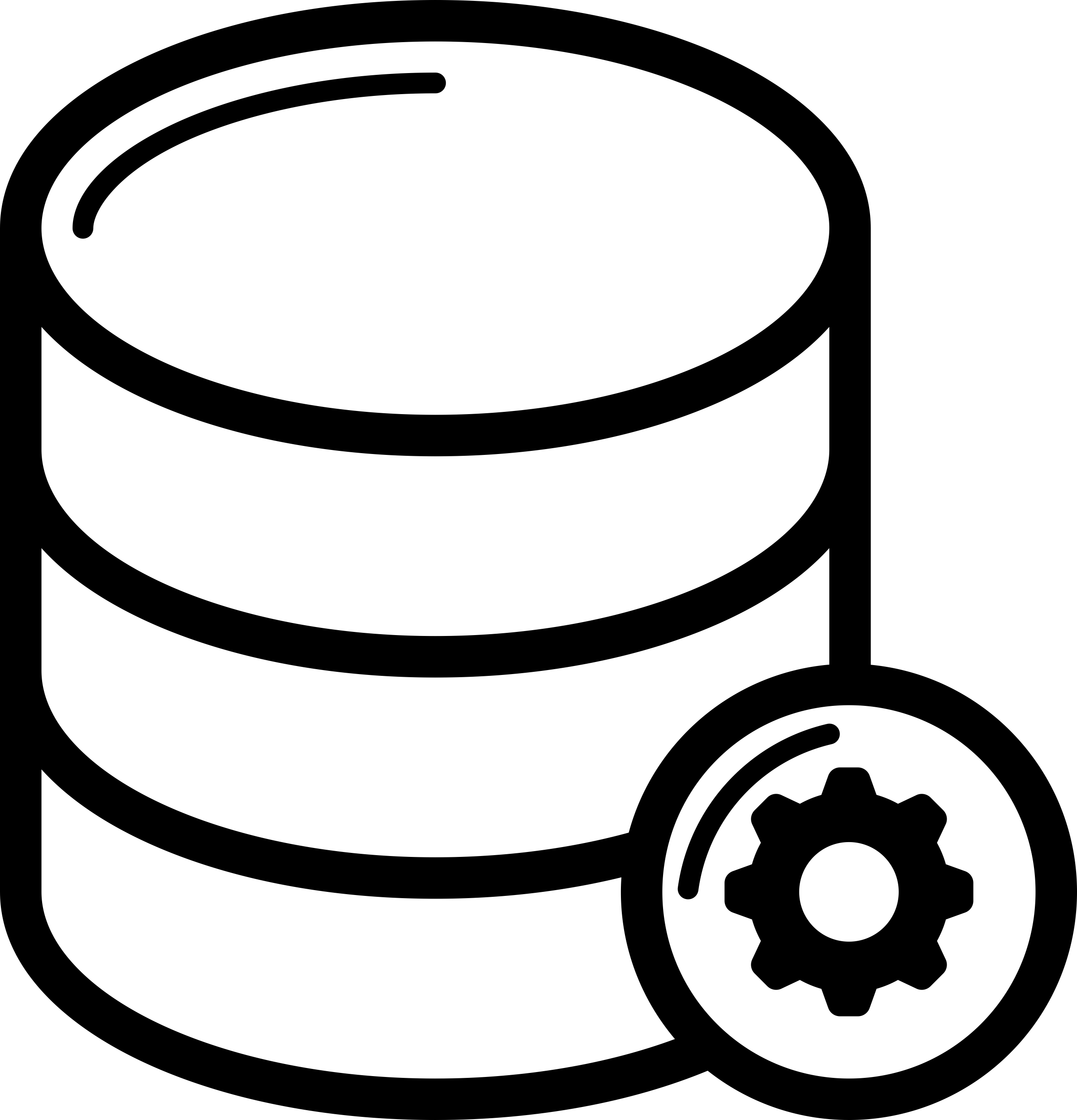 Database Settings Outline Svg File Free Vectors